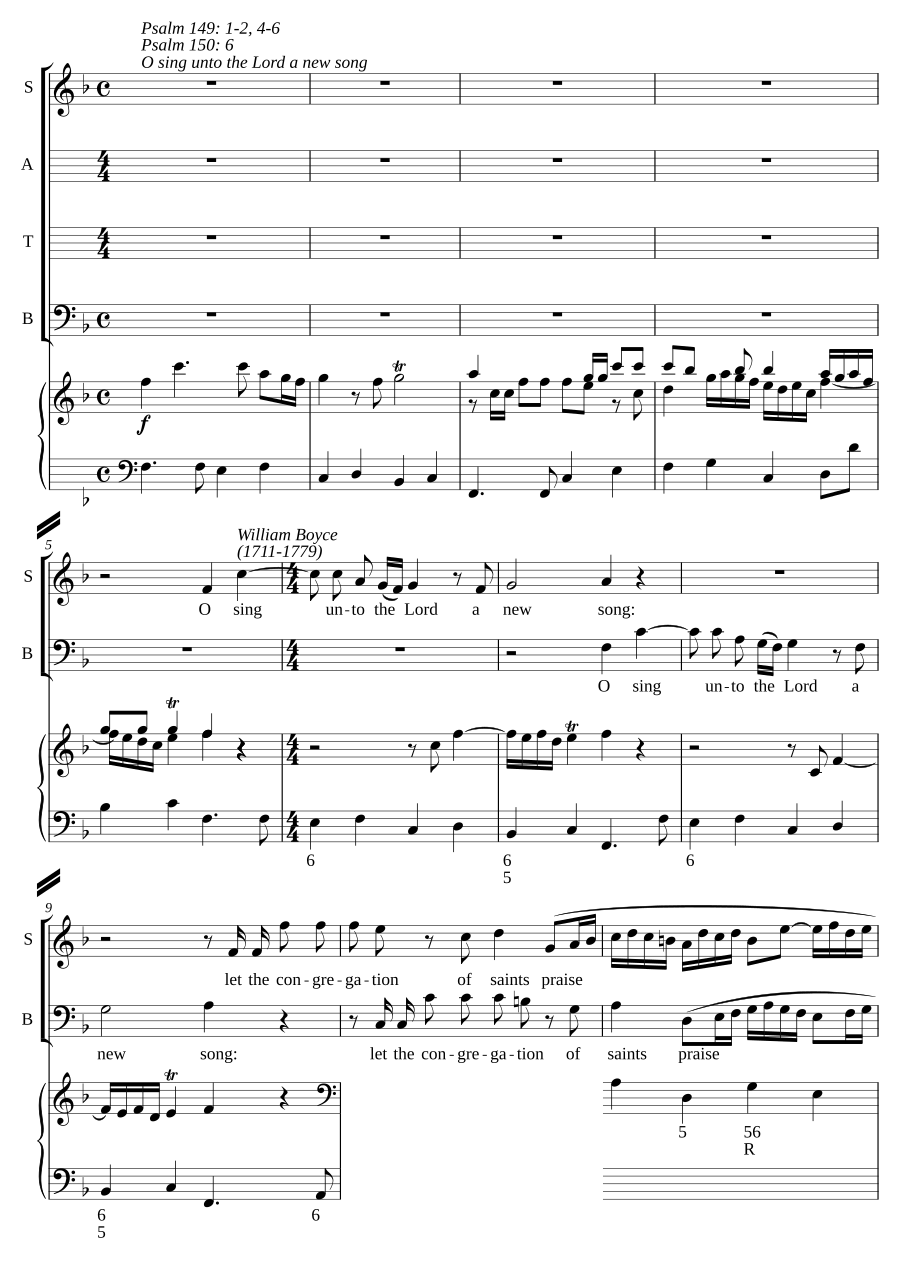 O sing unto the Lord a new song