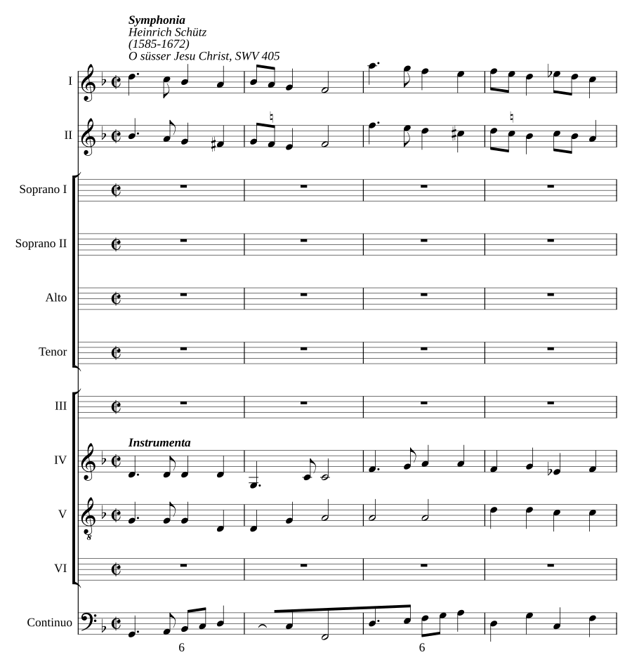 O süsser Jesu Christ, SWV 405