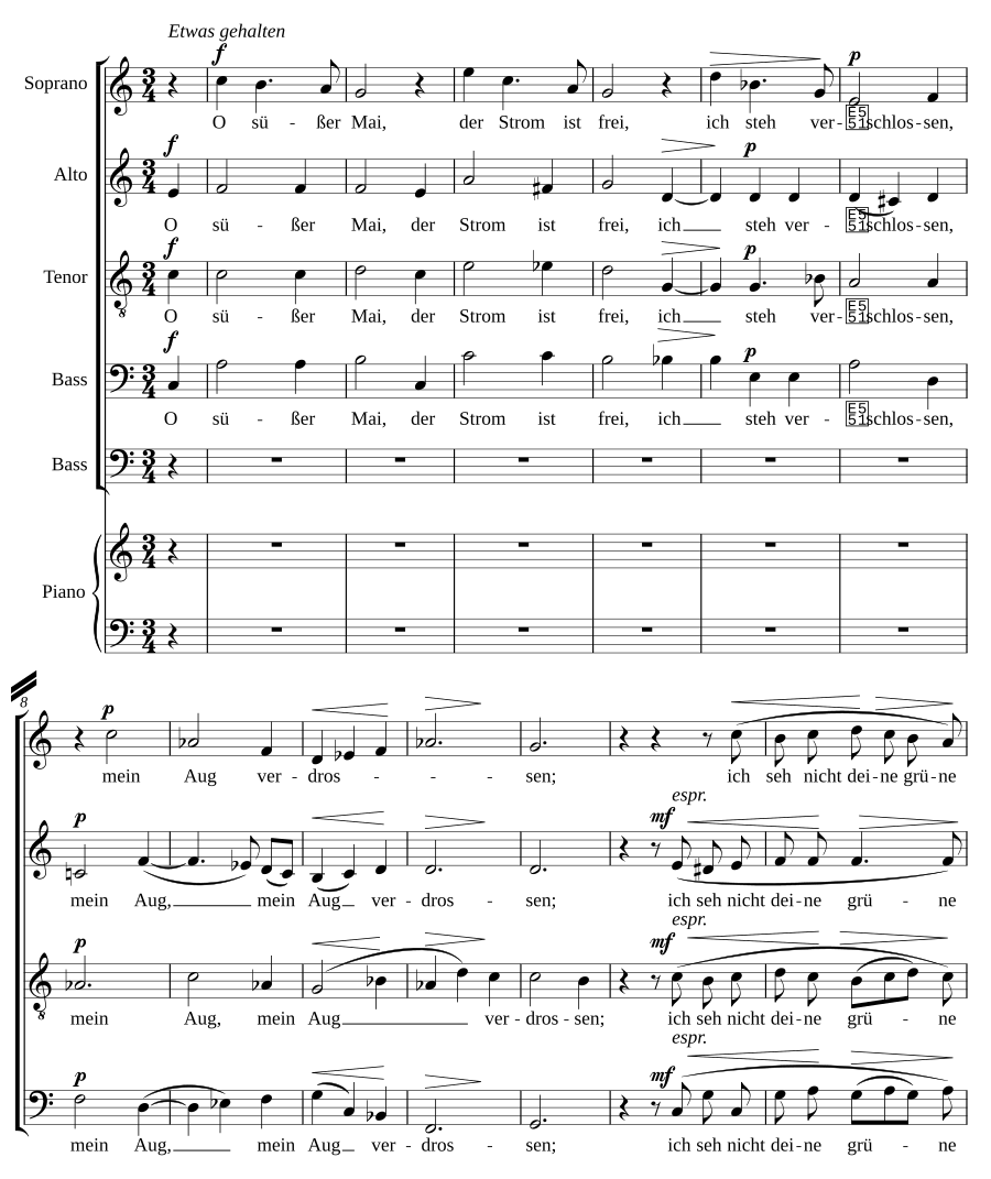 O süßer Mai, Op. 93a, No. 3