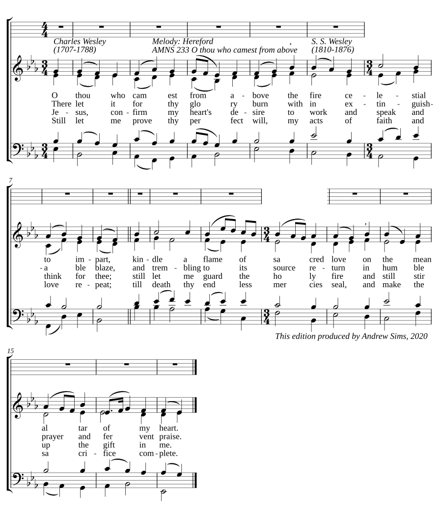 O thou who camest from above