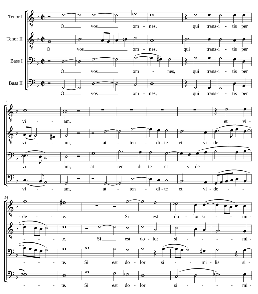 O vos omnes (voci pari)
