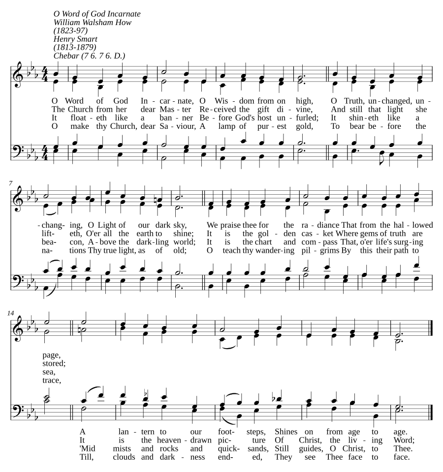 O word of God incarnate