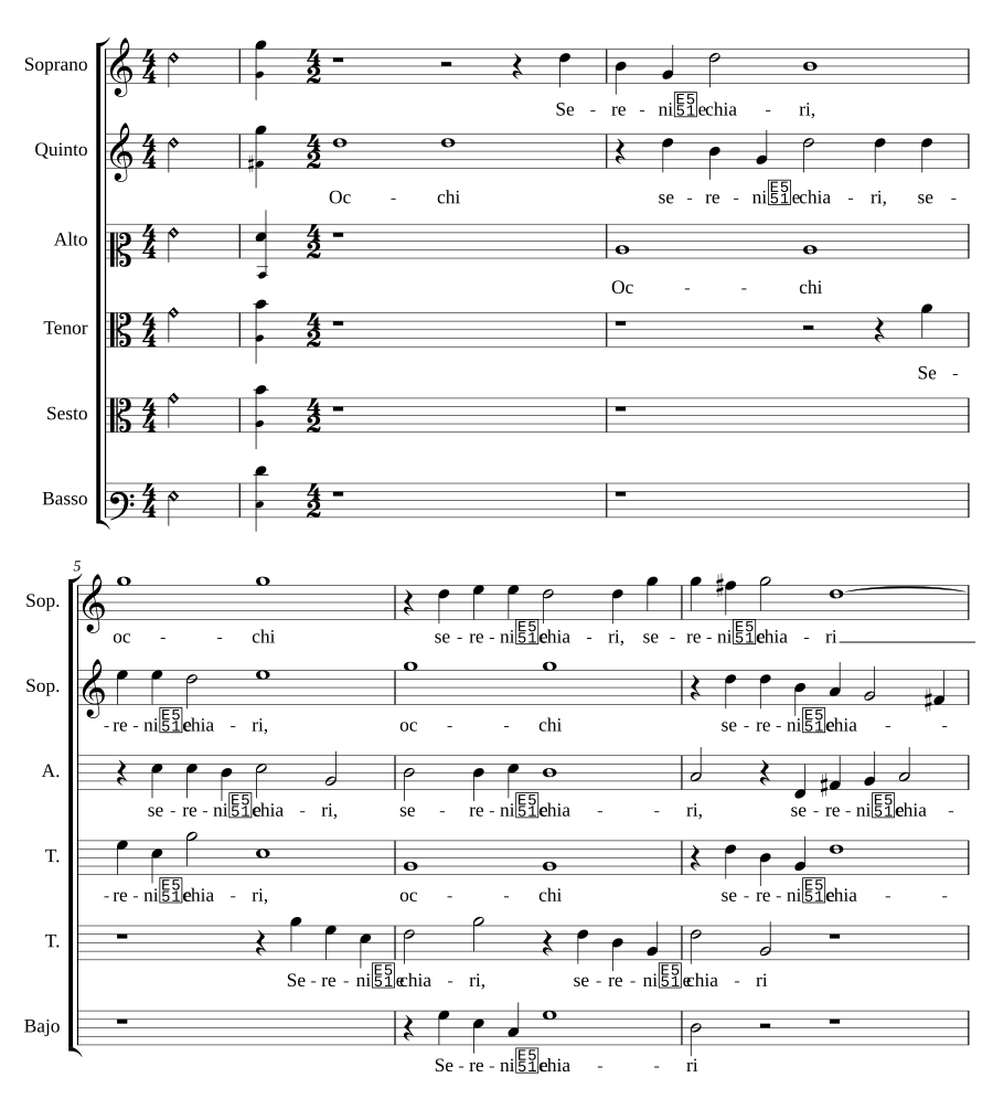 Occhi sereni e chiari