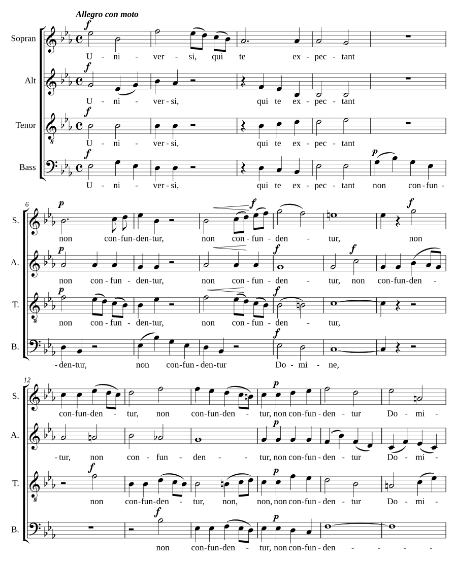 Offertorium 'Universi qui te expectant', JWV 74