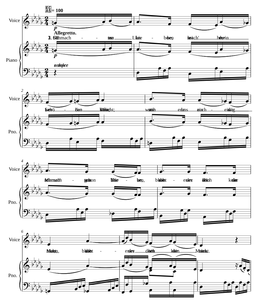 Ohne Liebe lebe wer da kann, Op. 52 No. 6