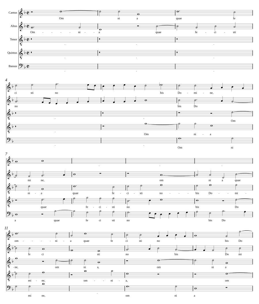 Omnia quae fecisti nobis