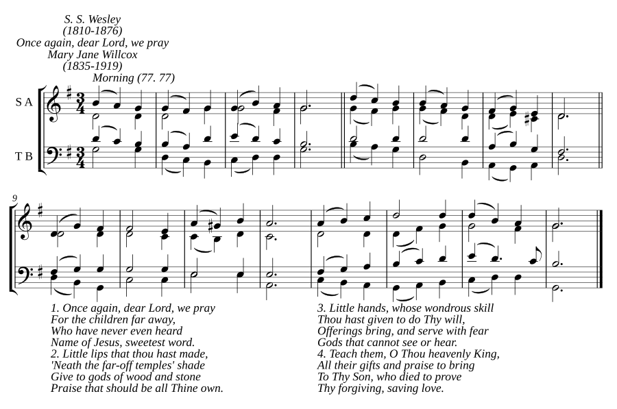 Once again, dear Lord, we pray