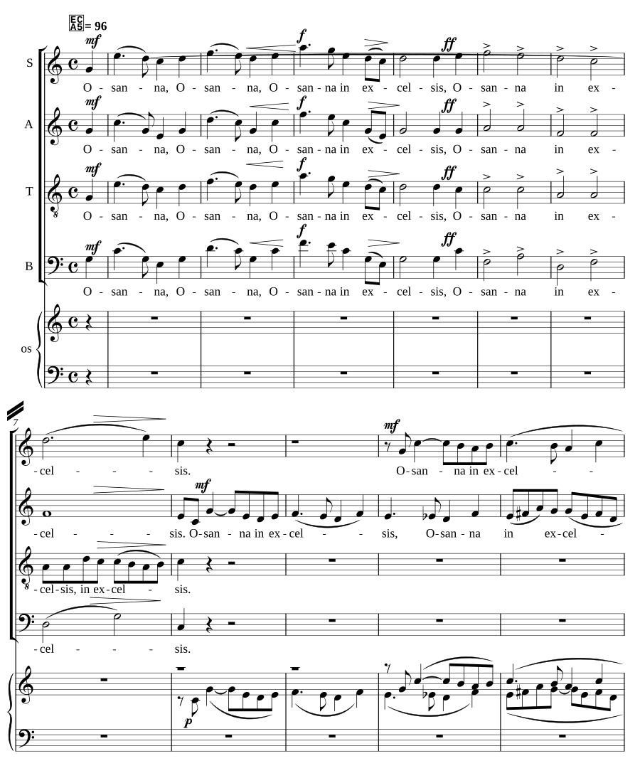 Osanna (No. 7 from 'Andliga sånger')