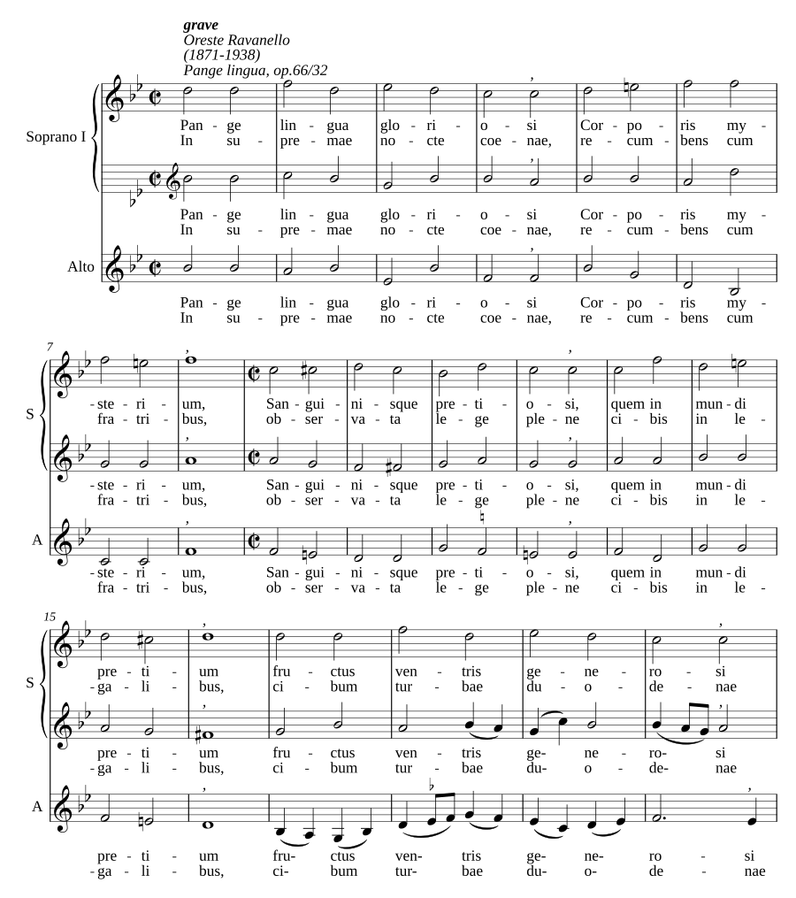 Pange lingua, op. 66/32