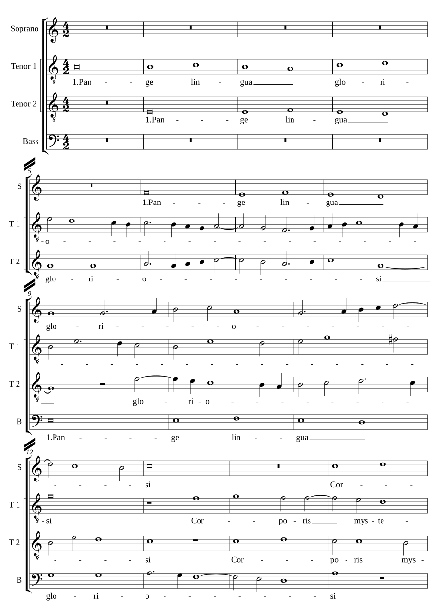 Pange lingua (opera dubia)