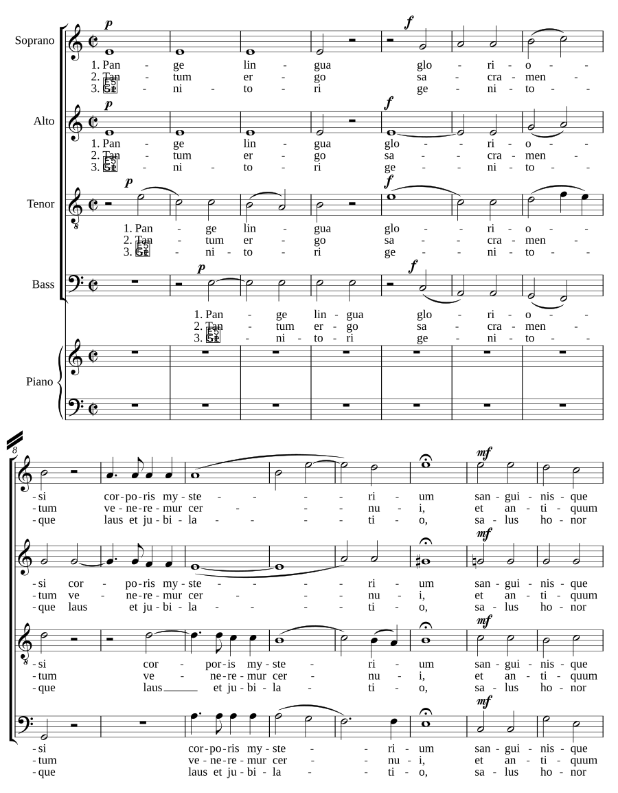 Pange lingua - Tantum ergo (Phrygian), WAB 33