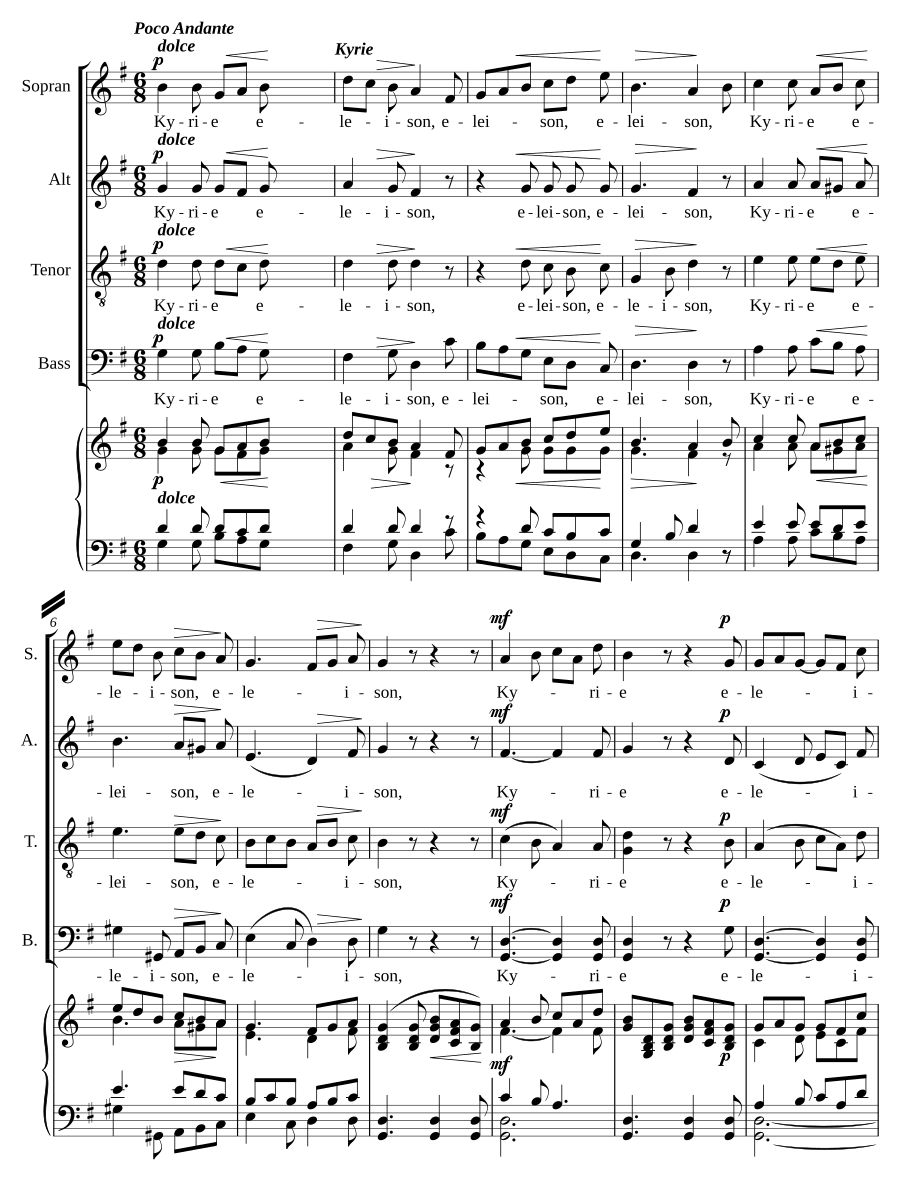 Pastoralmesse 2 in G und D