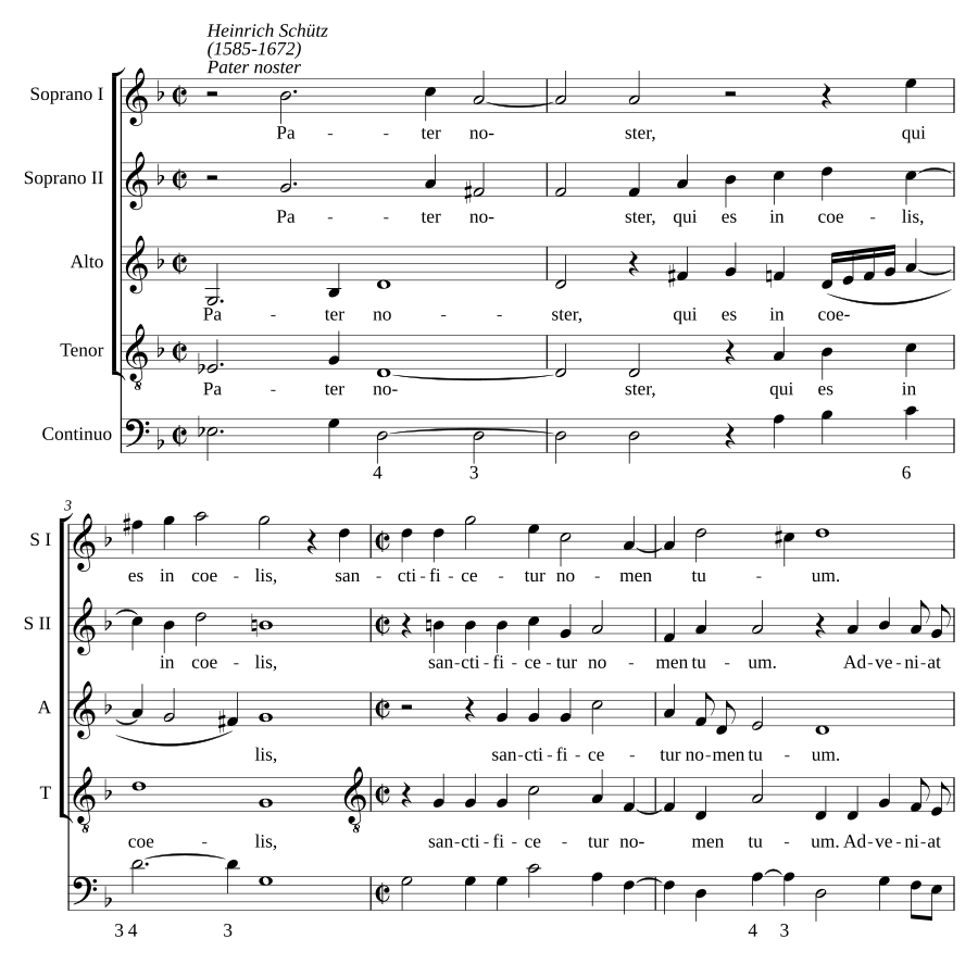 Pater noster, qui es in coelis, SWV 89