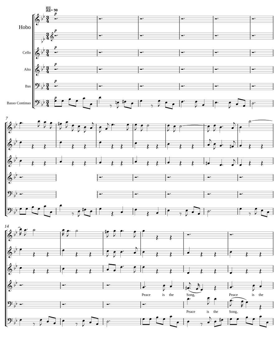 Peace is the song