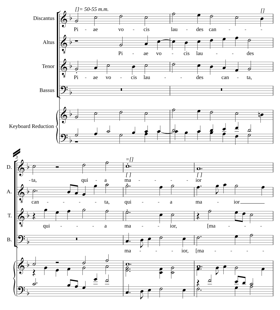 Piae vocis laudes canta
