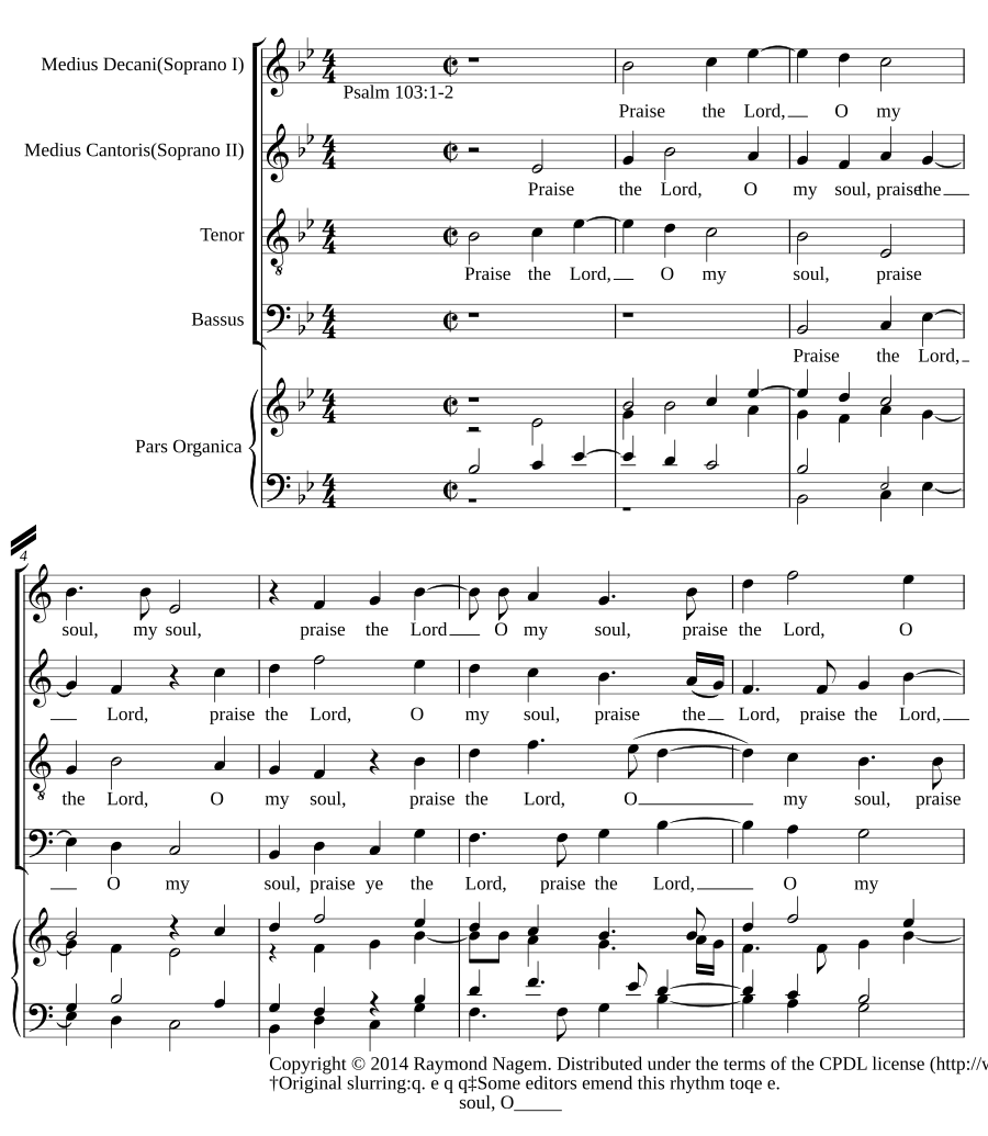 Praise the Lord, O my soul