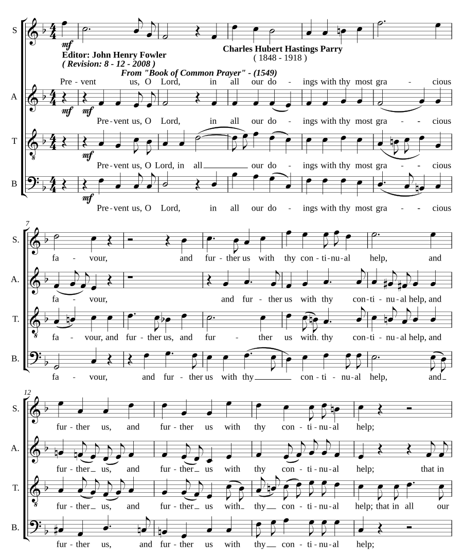 Prevent us, O Lord