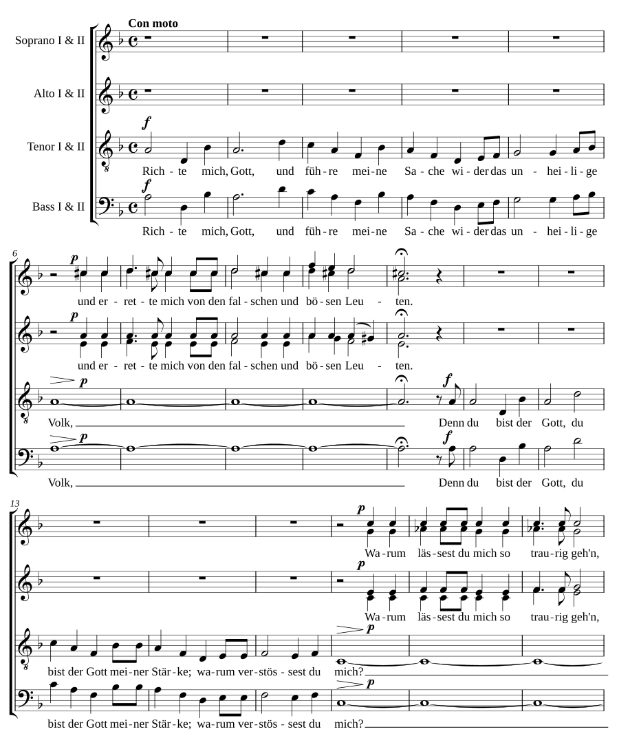 Psalm 43, Op. 78, No. 2