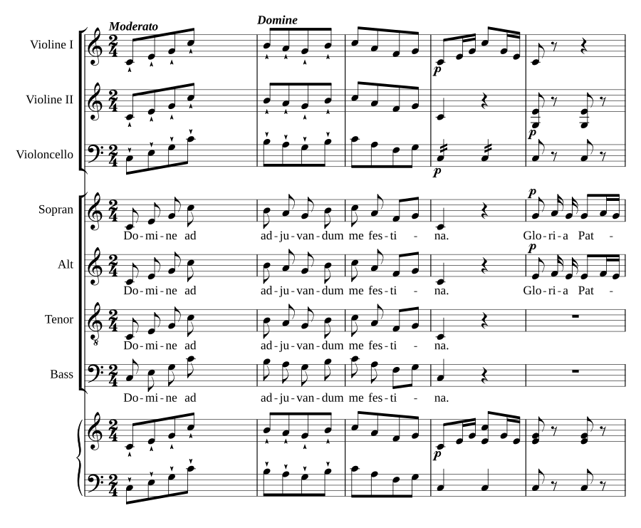 Psalmen aus Vesperae solemnis