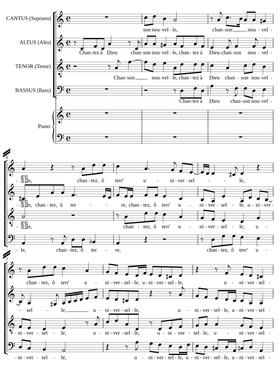 Pseaume 96 - Chantez à Dieu chanson nouvelle