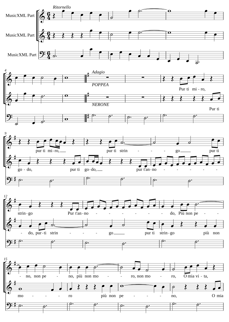 Pur ti miro (from "Poppea")