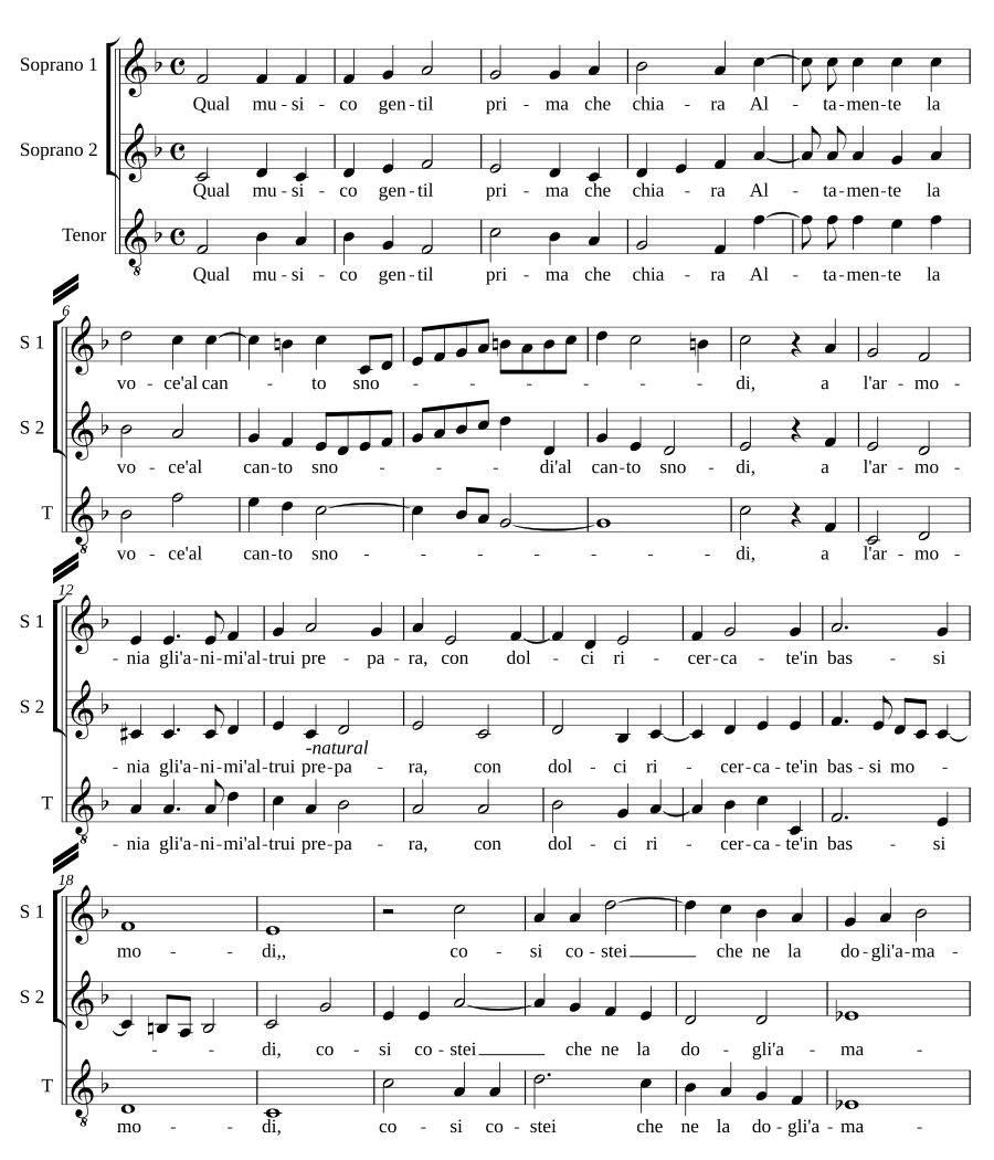 Qual musico gentil