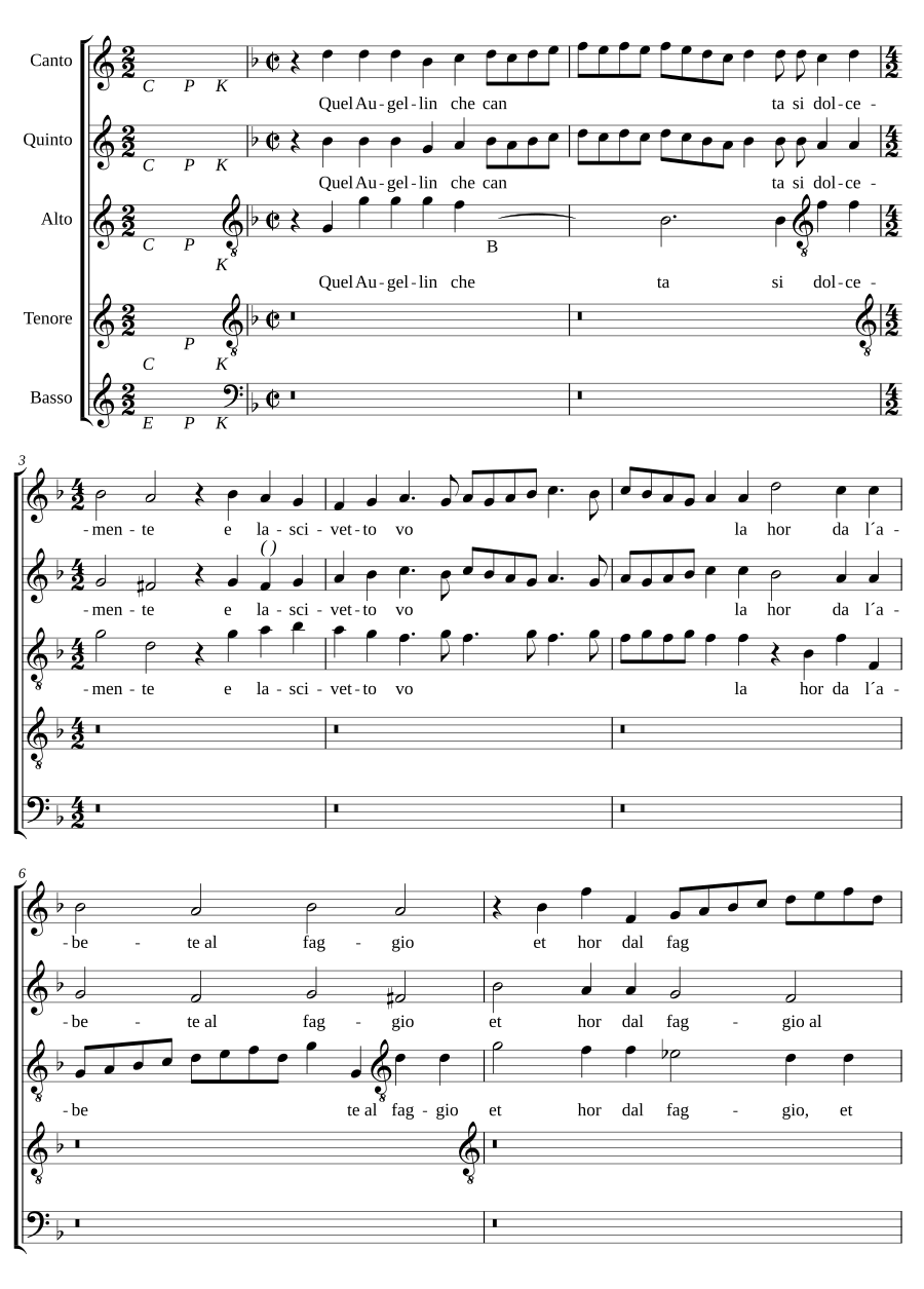 Quel augellin che canta