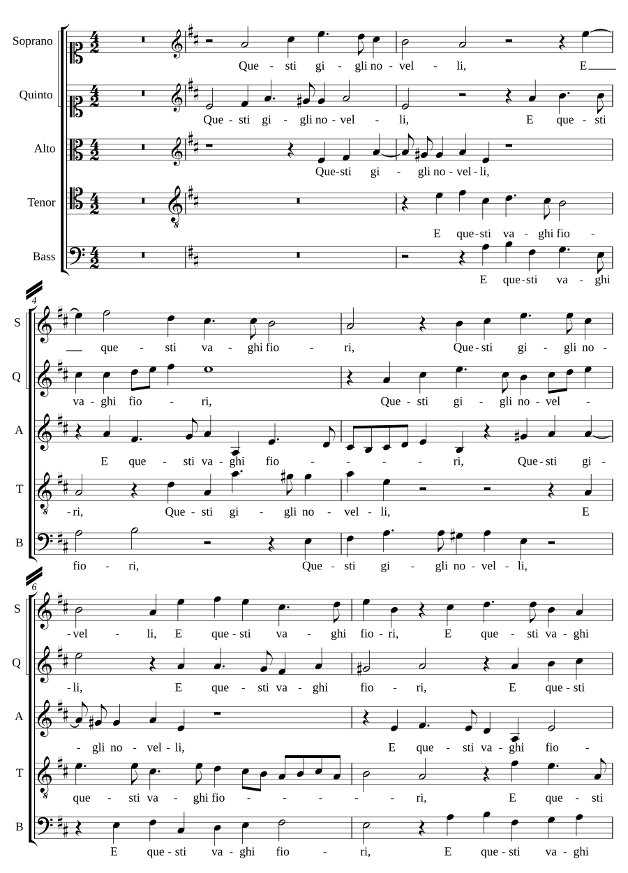 Questi gigli novelli