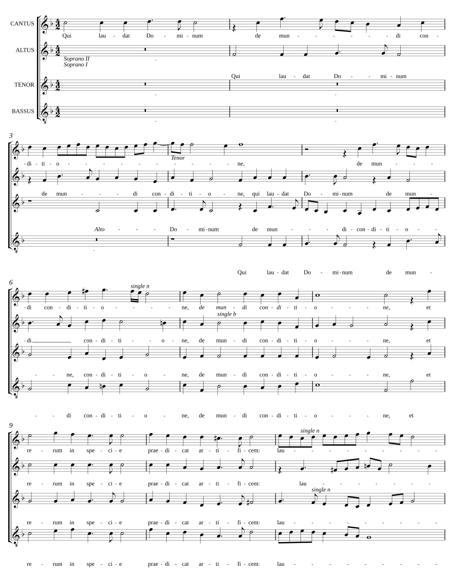 Qui laudat Dominum