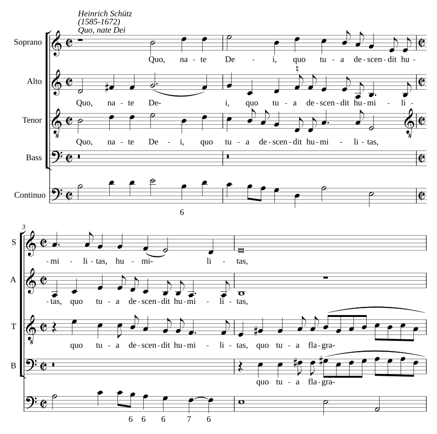 Quo, nate Dei, quo tua descendit humilitas, SWV 59