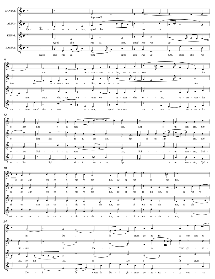 Quod chorus vatum
