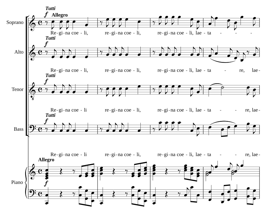 Regina coeli, KV 276