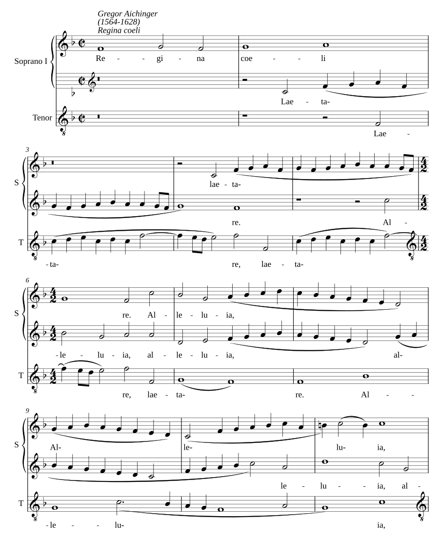 Regina coeli a 3