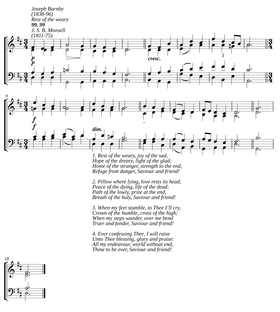 Rest of the weary
