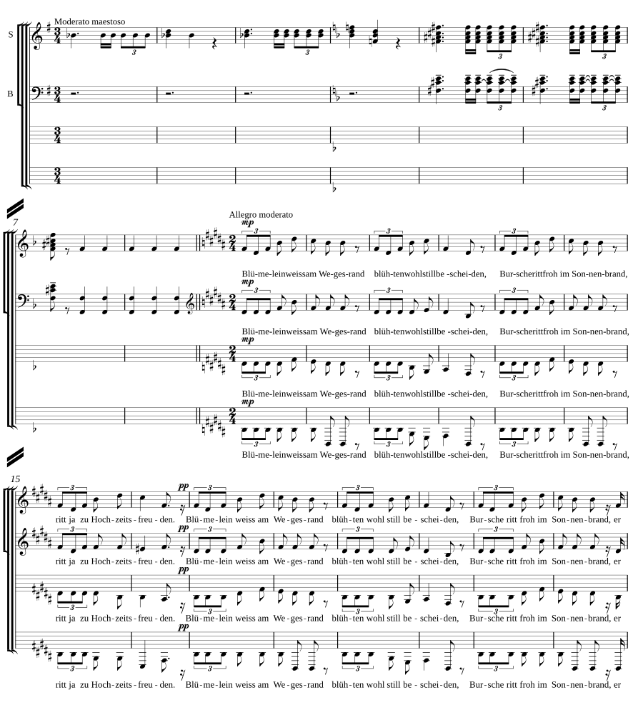 Rusalka - Blümelein weiss am Wegensrand