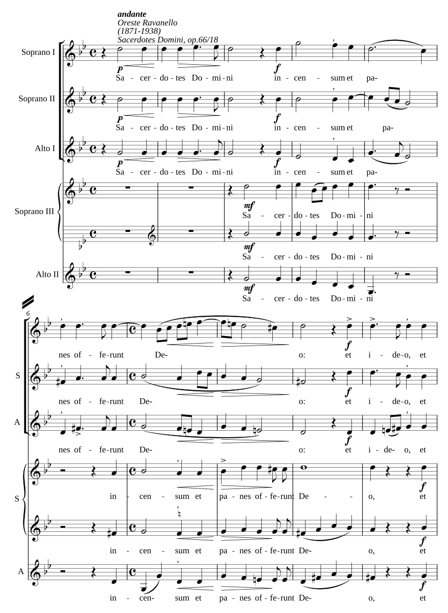Sacerdotes Domini, op. 66/18