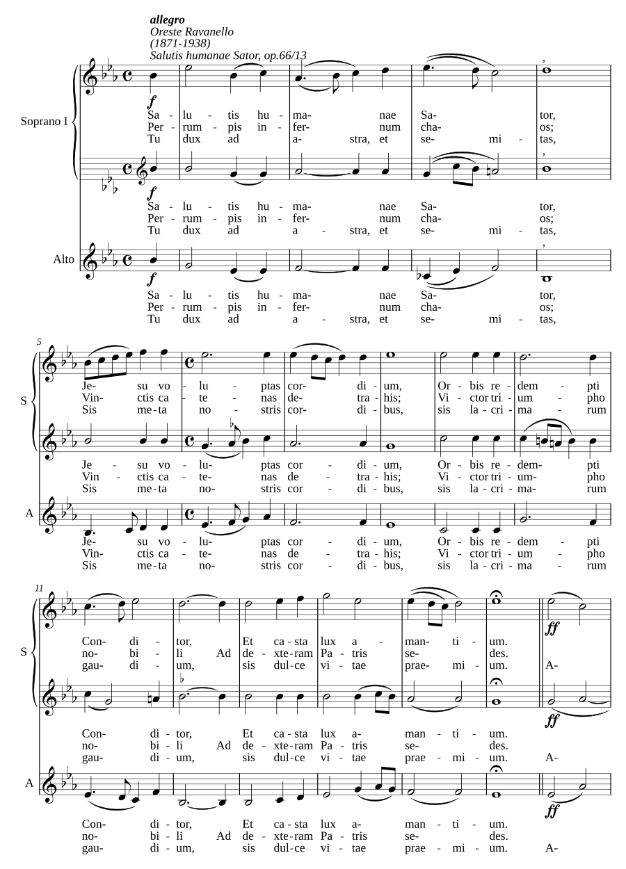 Salutis humanae Sator, op. 66/13