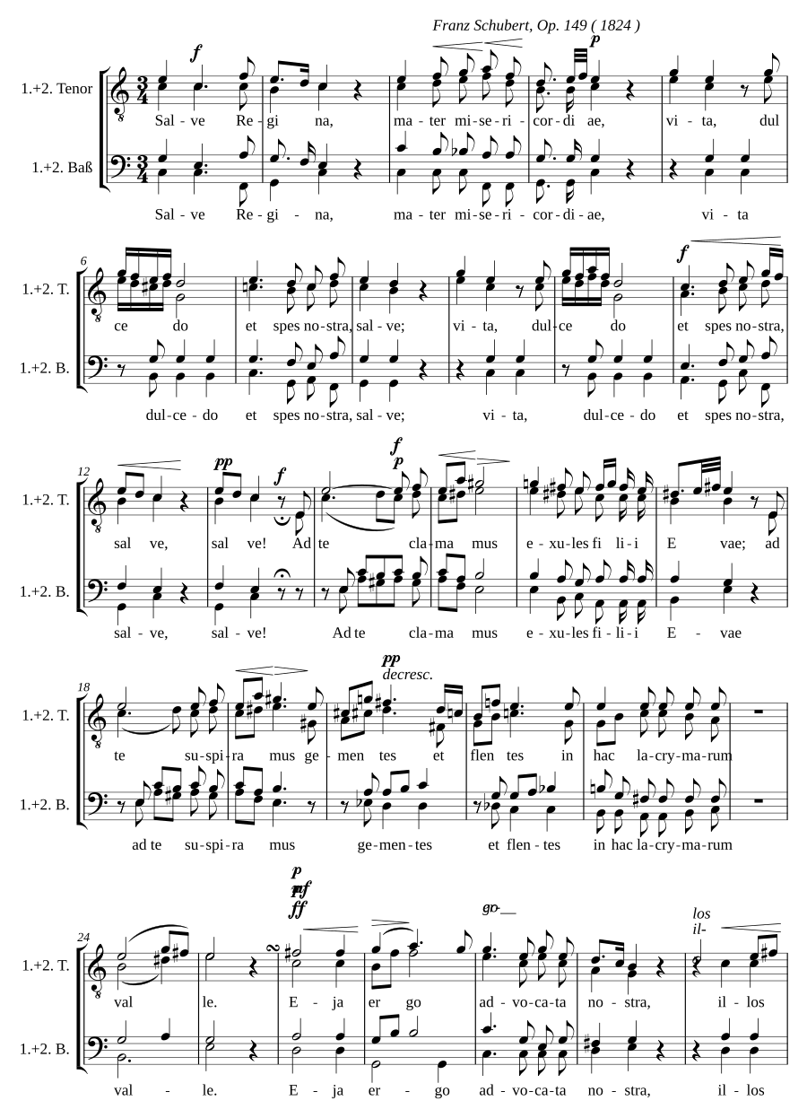 Salve Regina, D. 811