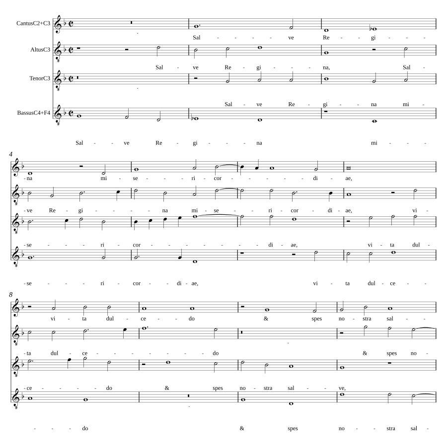Salve Regina, Virtute magna, Preparate corda vestra