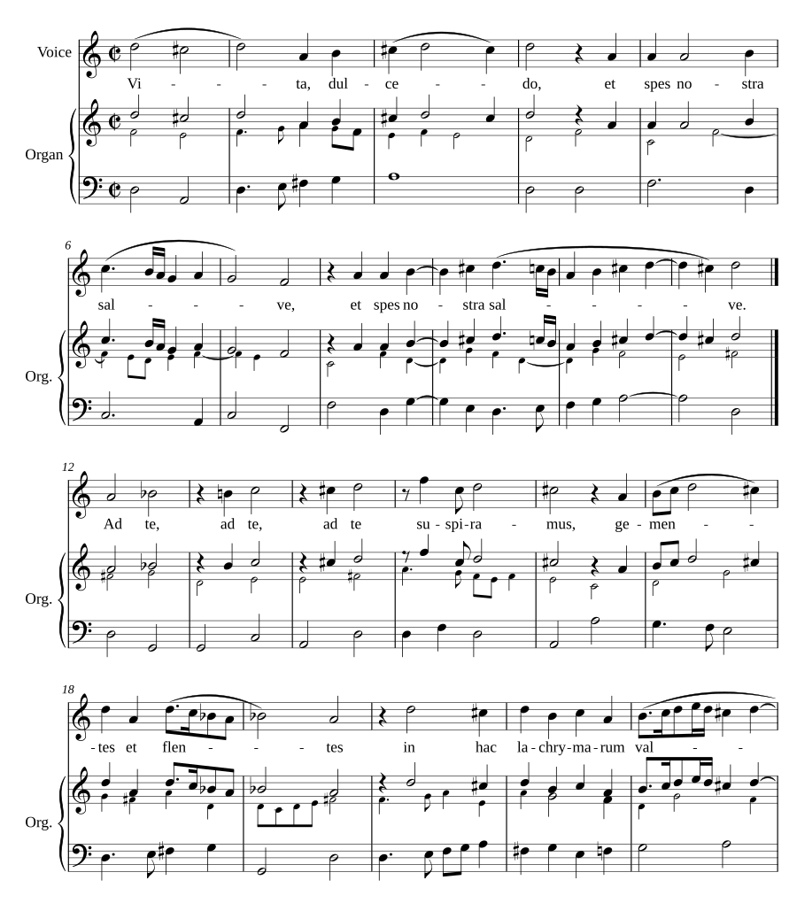 Salve Regina (voice, continuo)
