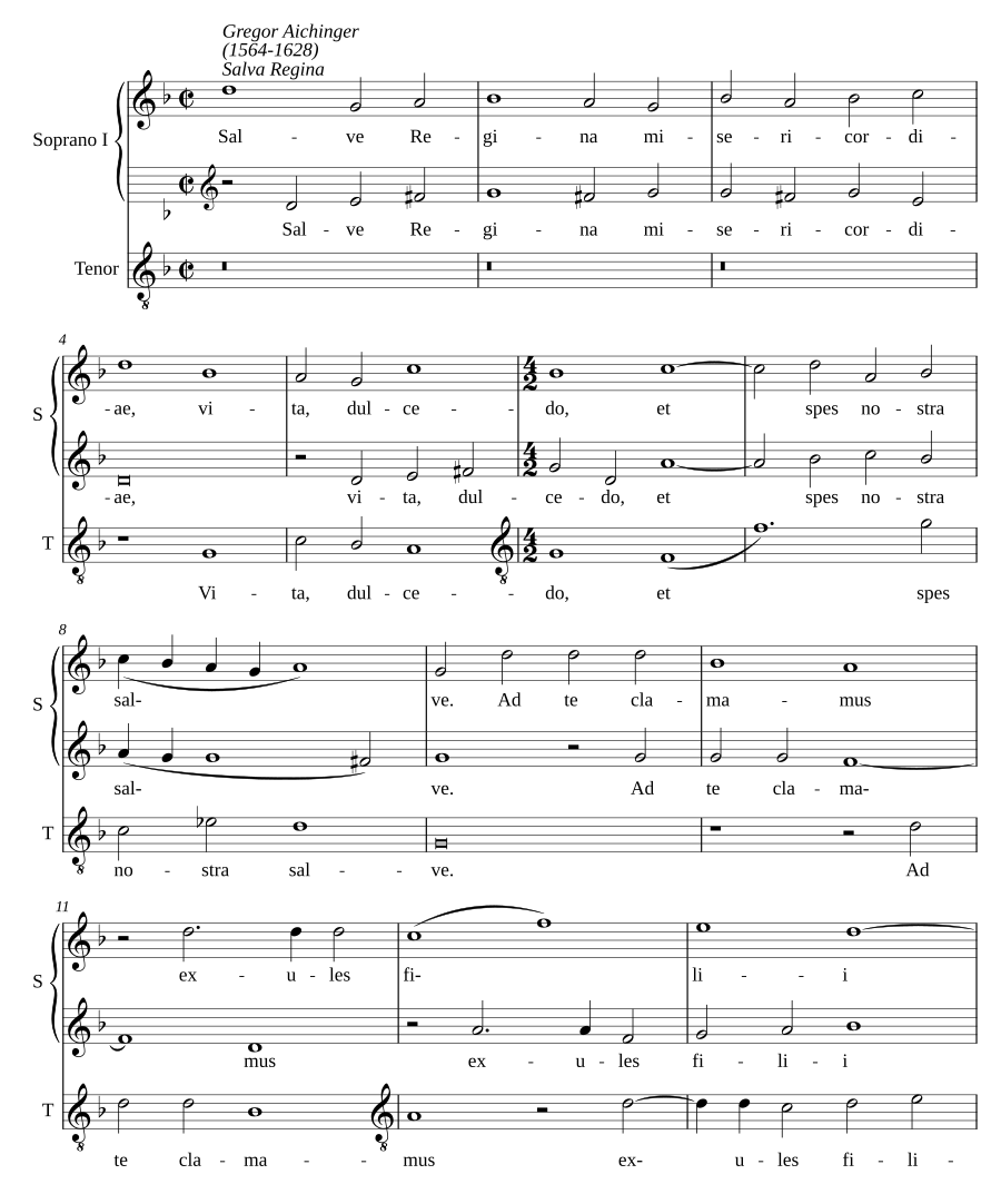 Salve Regina a 3