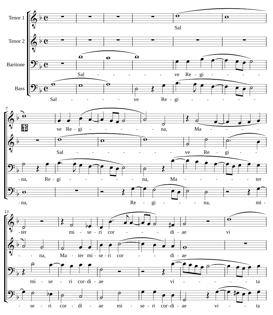 Salve Regina a 4