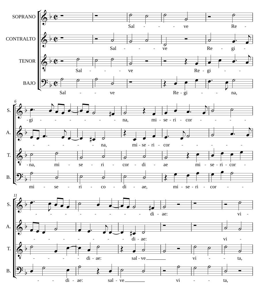 Salve Regina a 4
