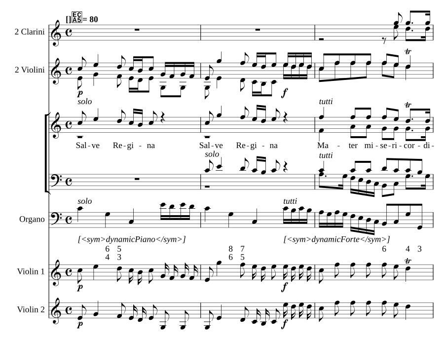 Salve Regina in C, MH 34