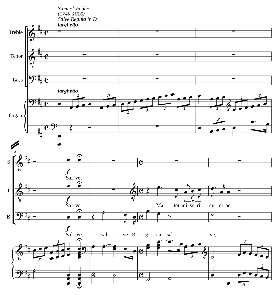 Salve Regina in D