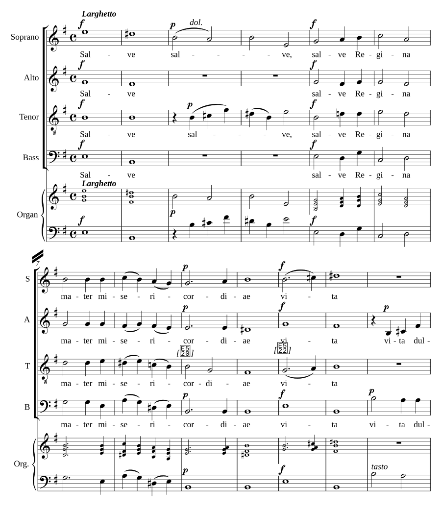 Salve Regina in E minor