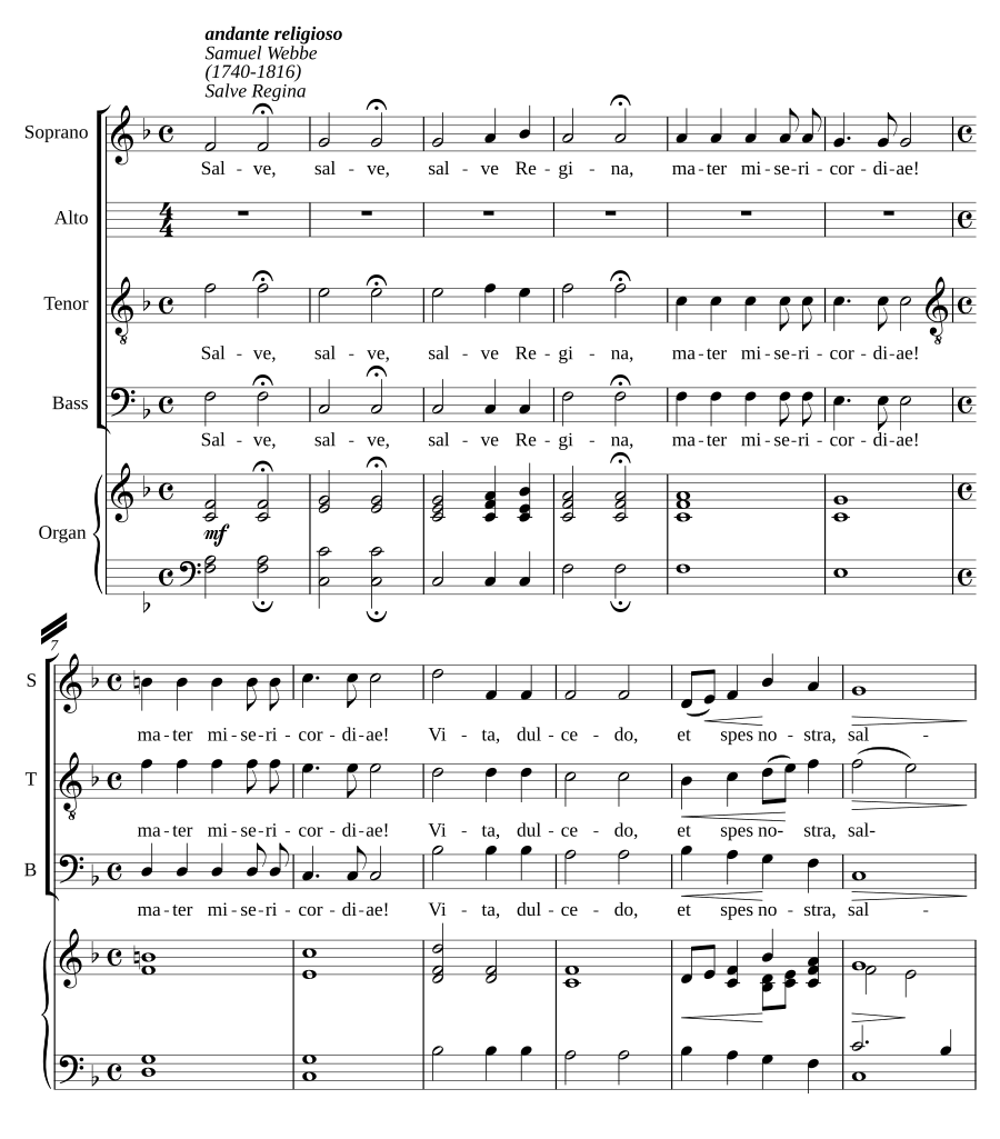 Salve Regina in F