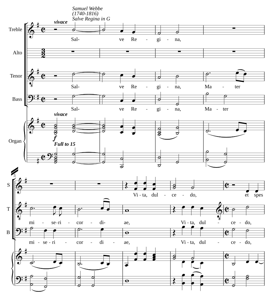 Salve Regina in G