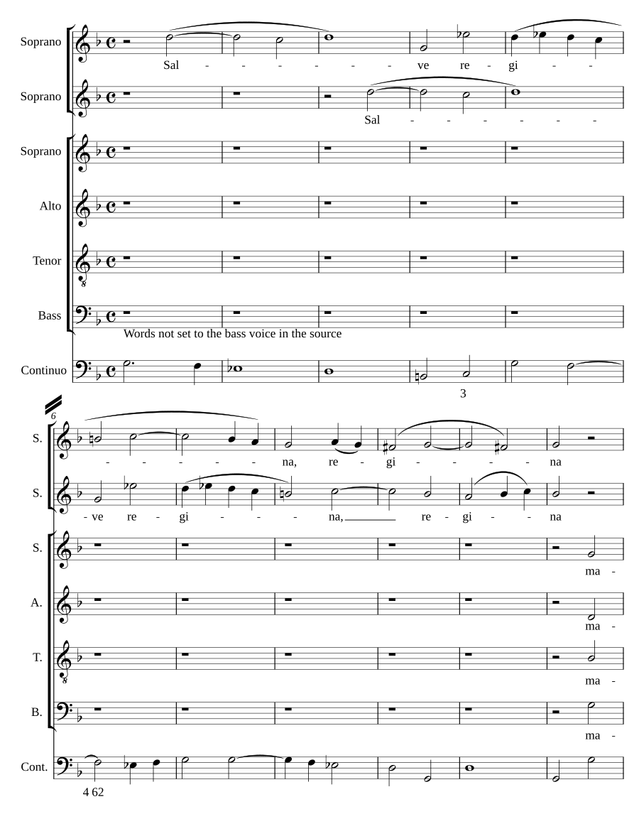 Salve regina a 6