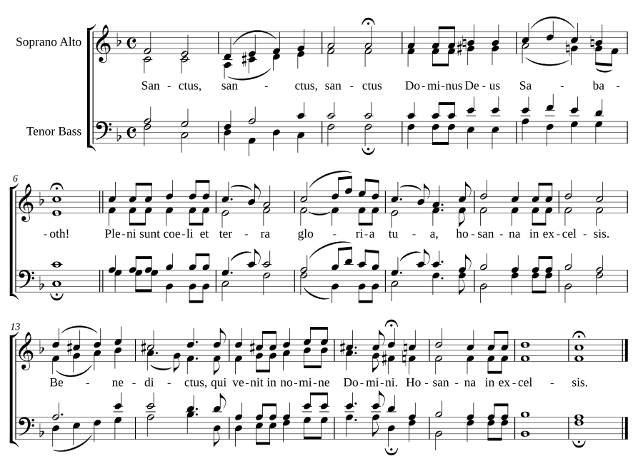 Sanctus, D696:3